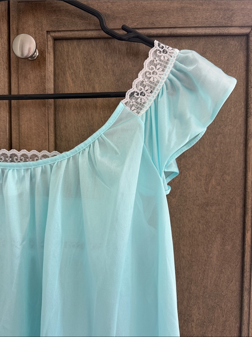 Vintage Long Nightgown, Sleep Dress Dollette, Coquette Cottagecore Granny Gown - Picture 11 of 11